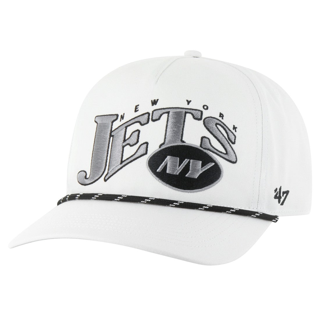 New York Jets 47 brand '47 Wave Speckle Hitch Rope Adjustable Hat