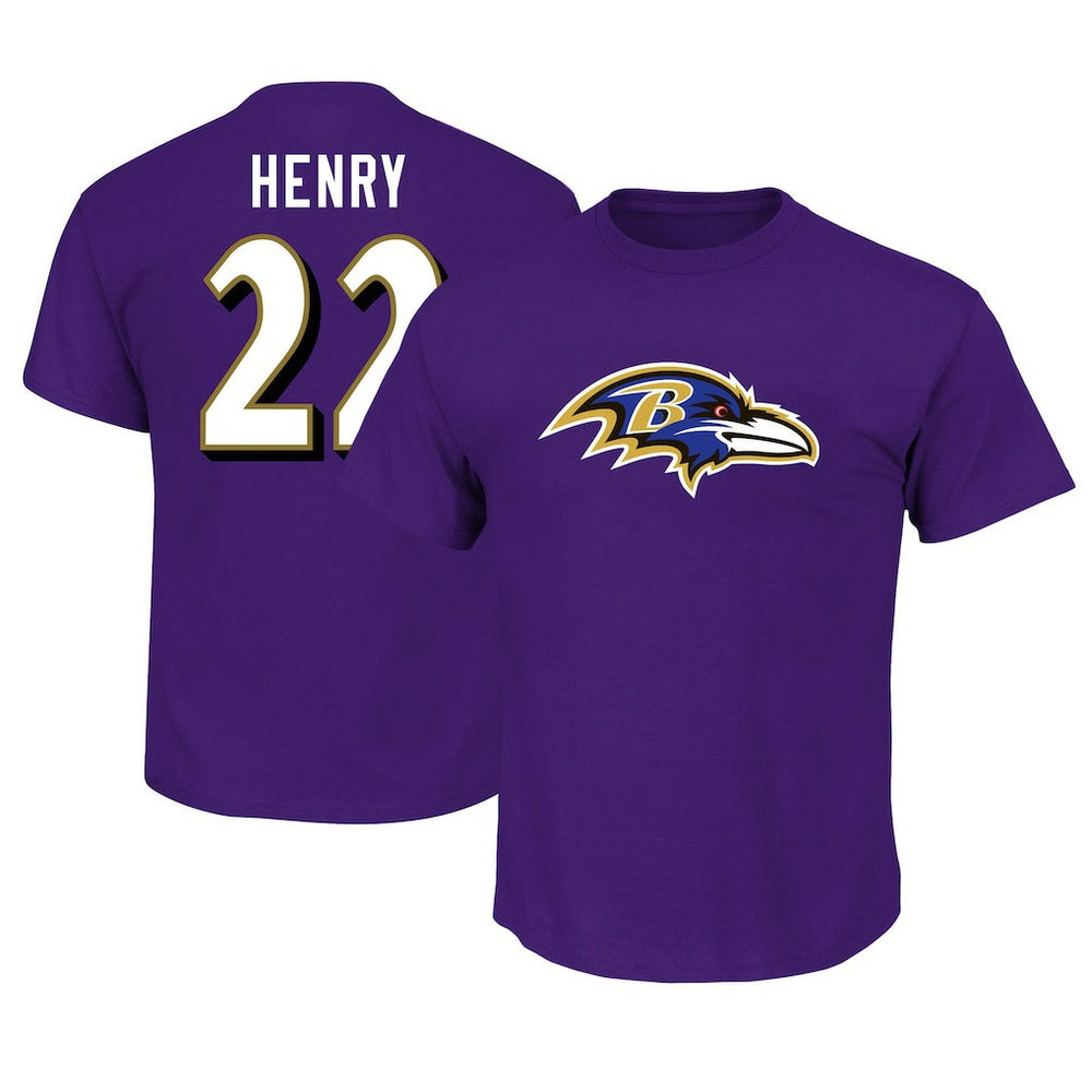 Baltimore Ravens Fanatics Derrick Henry  Big & Tall Player Name & Number T-Shirt