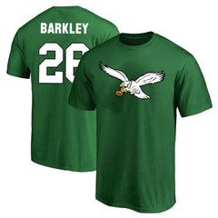 Philadelphia Eagles Fanatics Saquon Barkley  Big & Tall Player Name & Number T-Shirt