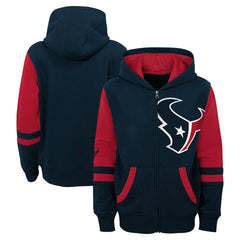 Houston Texans  Youth Stadium Color-Block Full-Zip Hoodie