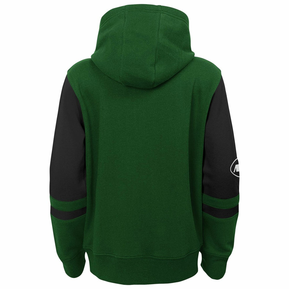 New York Jets  Youth Stadium Color-Block Full-Zip Hoodie