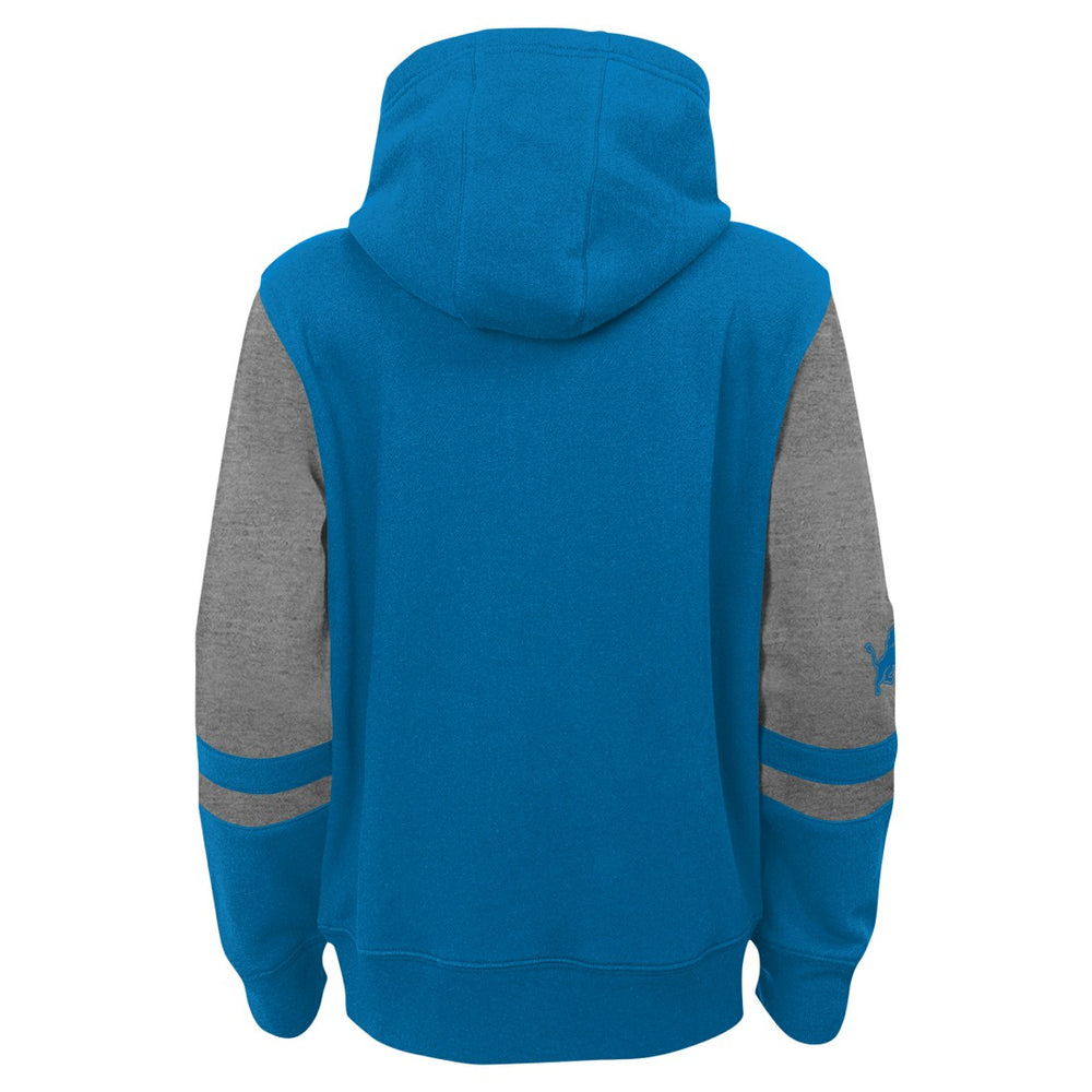 Detroit Lions  Youth Stadium Color-Block Full-Zip Hoodie