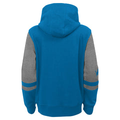 Detroit Lions  Youth Stadium Color-Block Full-Zip Hoodie