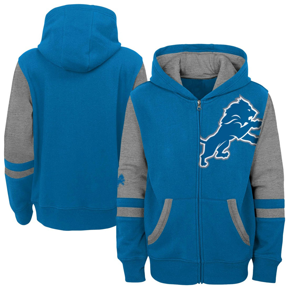 Detroit Lions  Preschool Stadium Color Block Full-Zip Hoodie