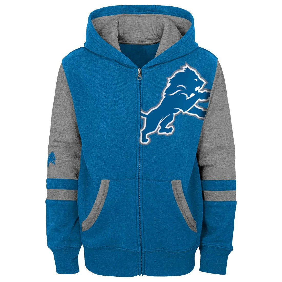 Detroit Lions  Preschool Stadium Color Block Full-Zip Hoodie