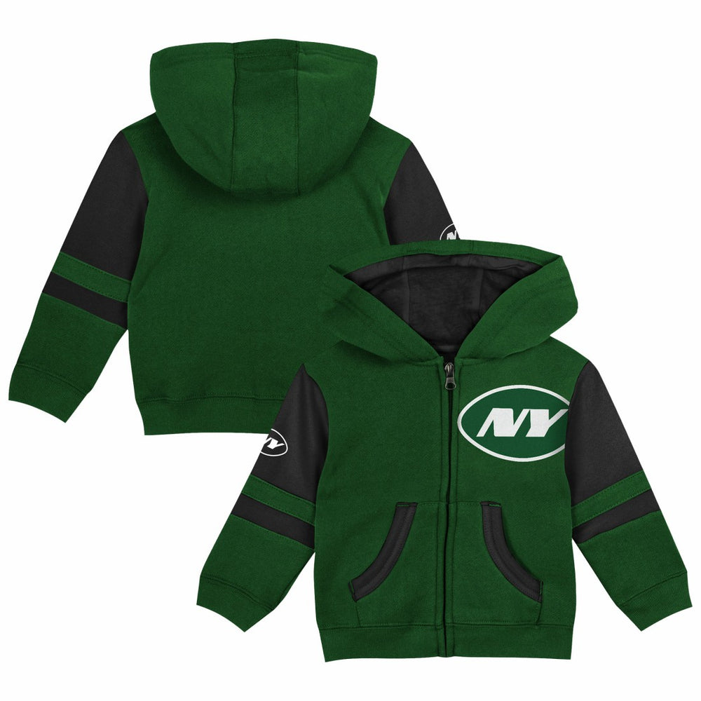 New York Jets  Preschool Stadium Color Block Full-Zip Hoodie