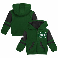 New York Jets  Preschool Stadium Color Block Full-Zip Hoodie
