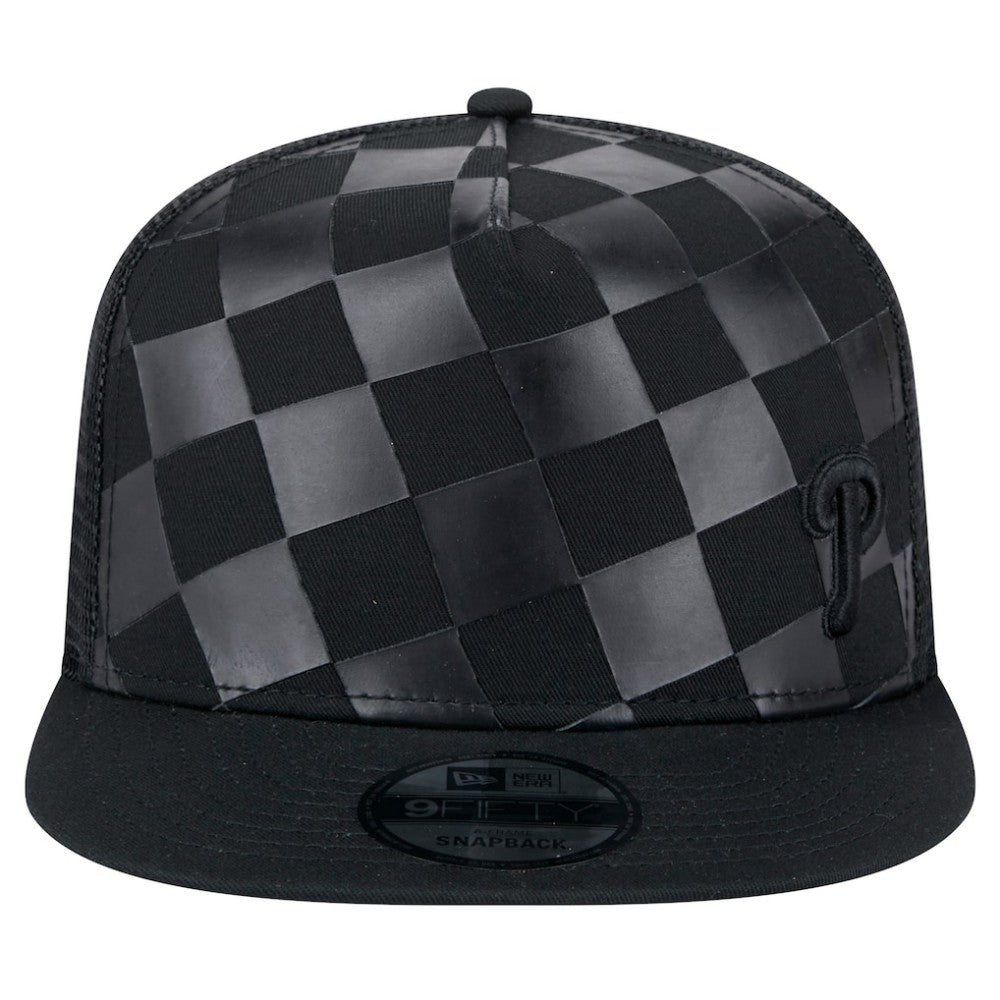 Philadelphia Phillies New Era Score Check 9FIFTY A-Frame Trucker Snapback Hat | MLB On Sale