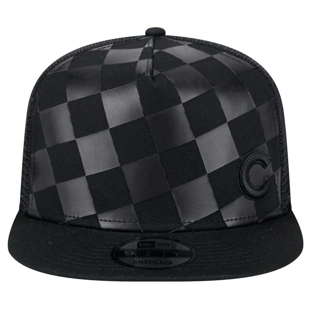 Chicago Cubs New Era Score Check 9FIFTY A-Frame Trucker Snapback Hat | MLB Outlet