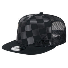 Atlanta Braves New Era Score Check A-Frame Trucker 9FIFTY Snapback Hat | MLB For sale