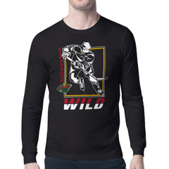 Minnesota Wild Starter Player Grid Long Sleeve T-Shirt On Sale