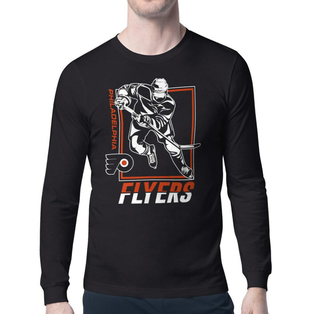 Philadelphia Flyers Starter Player Grid Long Sleeve T-Shirt Discount