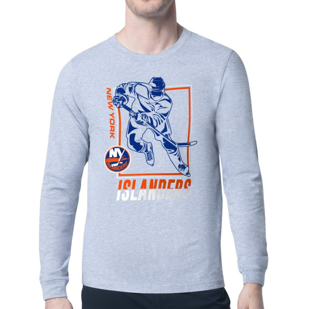 New York Islanders Starter Player Grid Long Sleeve T-Shirt For Sale
