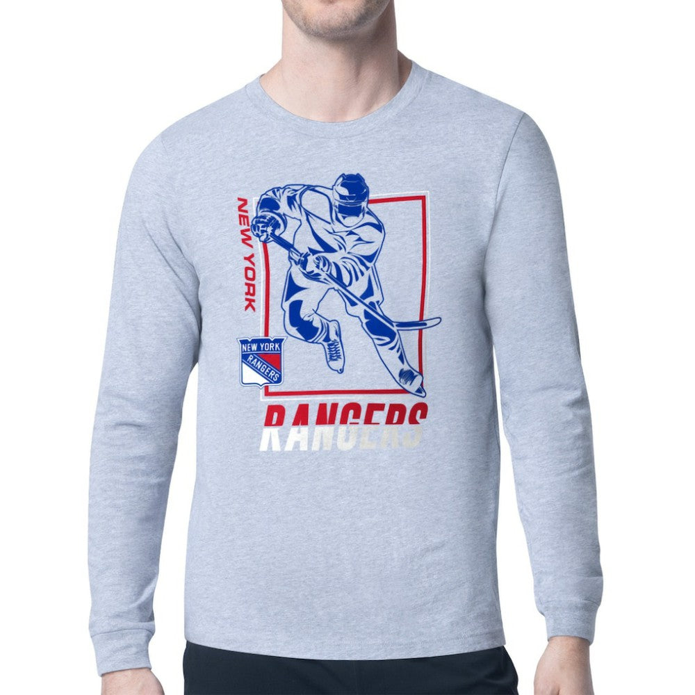 New York Rangers Starter Player Grid Long Sleeve T-Shirt For Sale