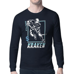 Seattle Kraken Starter Player Grid Long Sleeve T-Shirt On Sale