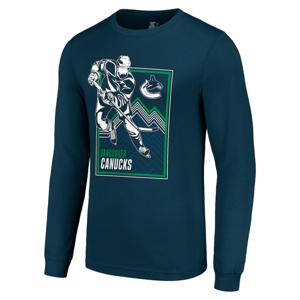 Vancouver Canucks Starter Player Grid Long Sleeve T-Shirt Sale