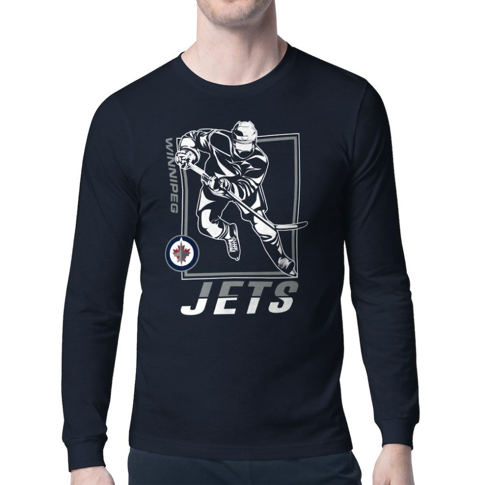 Winnipeg Jets Starter Player Grid Long Sleeve T-Shirt Discount