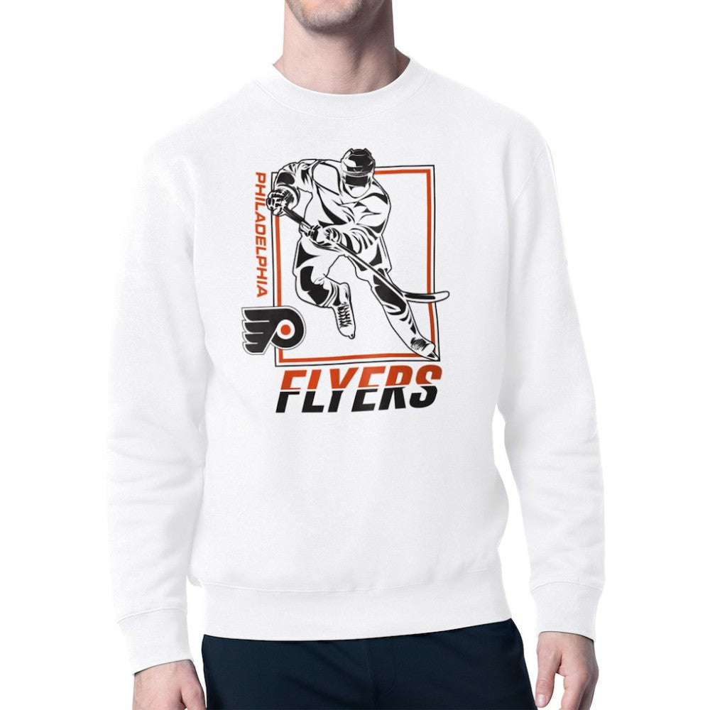 Philadelphia Flyers Starter Player Grid Fleece Pullover Sweatshirt Online
