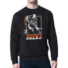 Anaheim Ducks Starter Player Grid Fleece Pullover Sweatshirt Sale