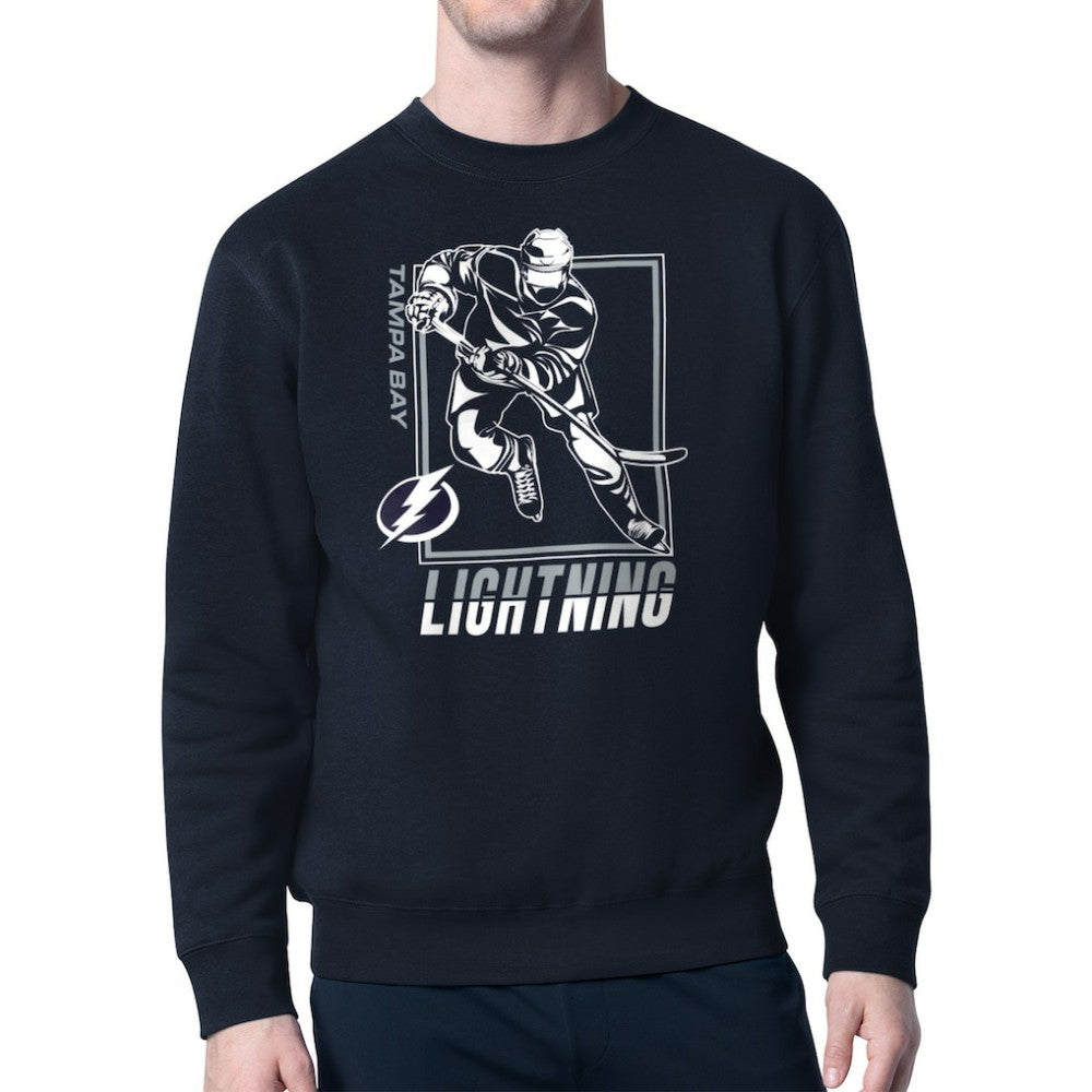Tampa Bay Lightning Starter Player Grid Fleece Pullover Sweatshirt For Sale