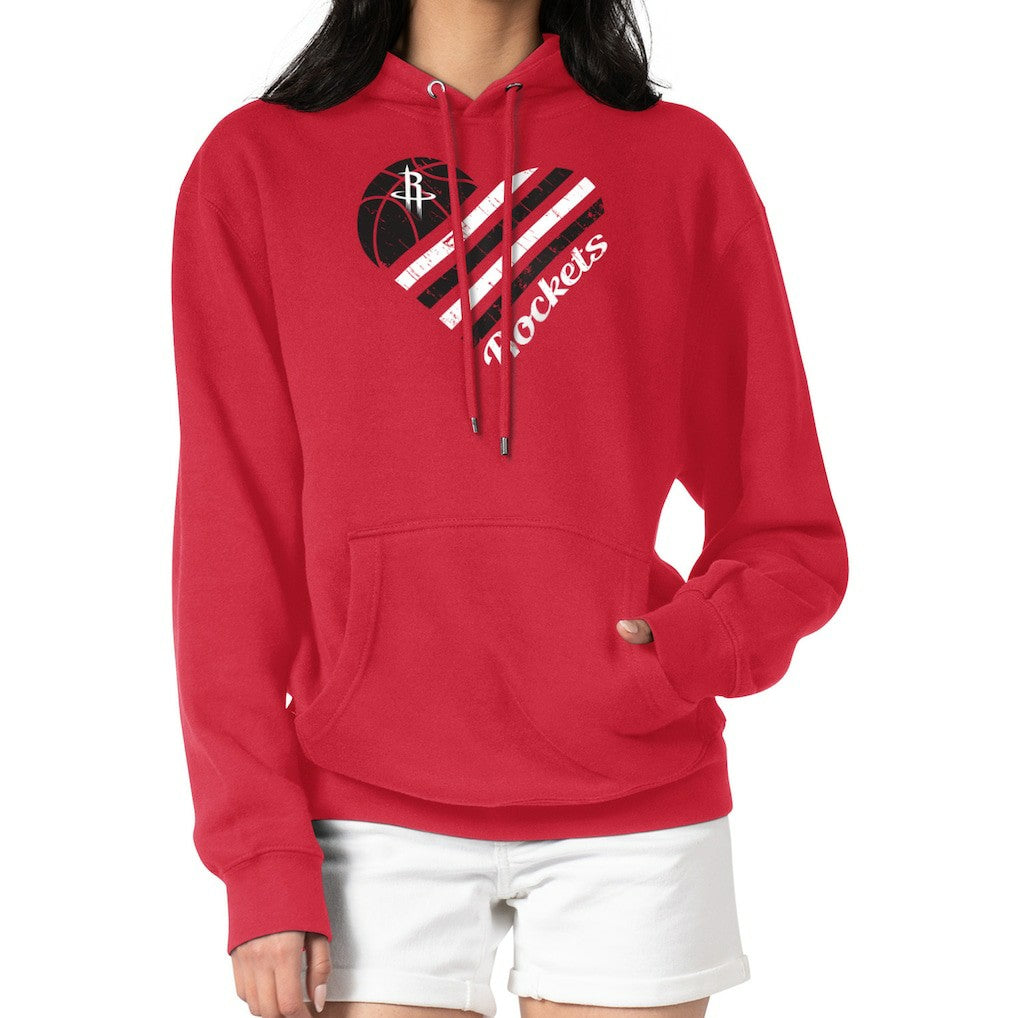 Houston Rockets G-III 4Her by Carl Banks Women's Heart Pullover Hoodie - Red shop On Sale