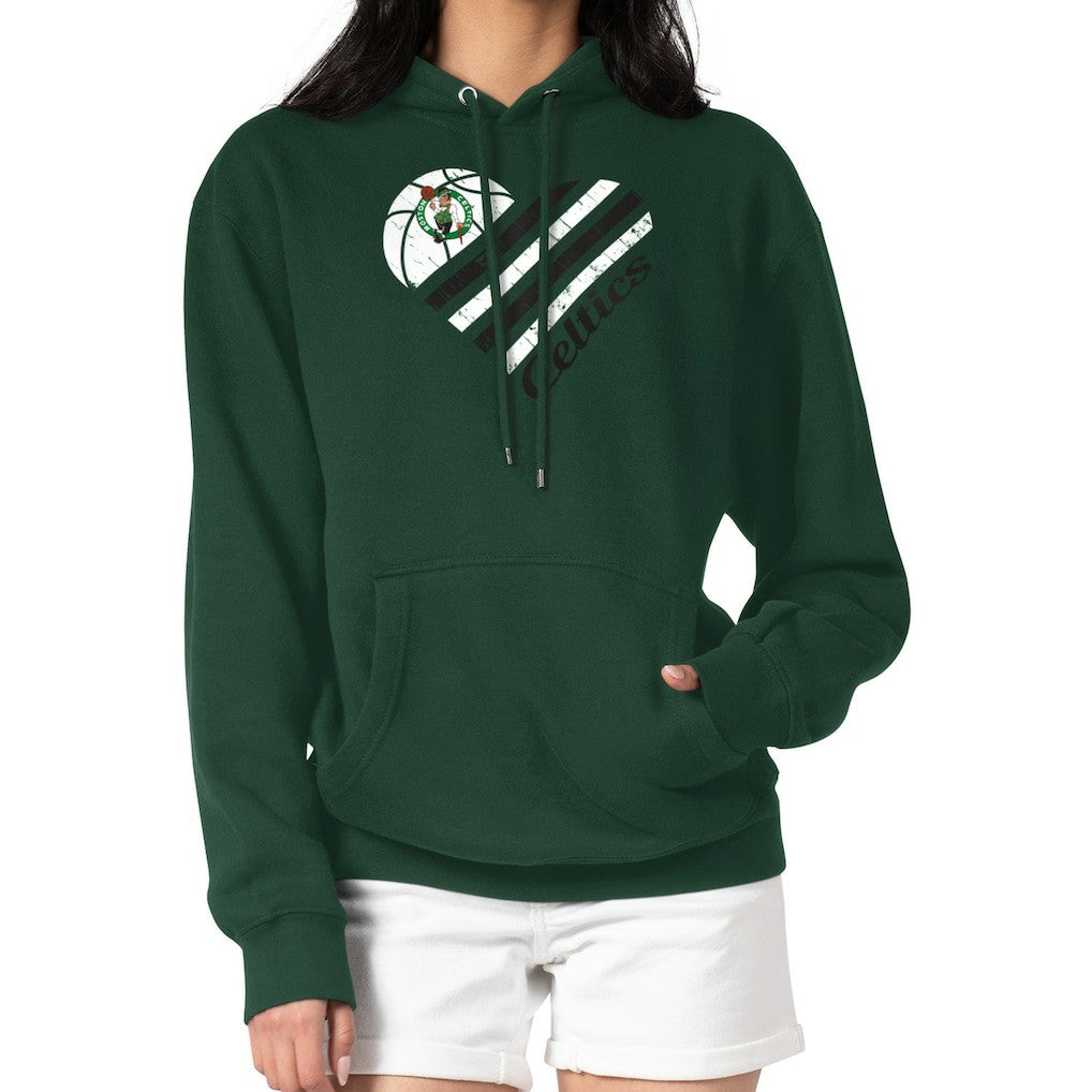 Boston Celtics G-III 4Her by Carl Banks Women's Heart Pullover Hoodie - Green shop Online