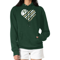 Milwaukee Bucks G-III 4Her by Carl Banks Women's Heart Pullover Hoodie - Green cheap On Sale