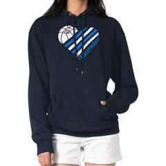 Oklahoma City Thunder G-III 4Her by Carl Banks Women's Heart Pullover Hoodie - Navy on sale Discount
