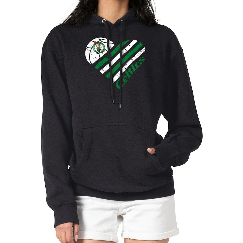 Boston Celtics G-III 4Her by Carl Banks Women's Heart Pullover Hoodie - Black cheap For Sale