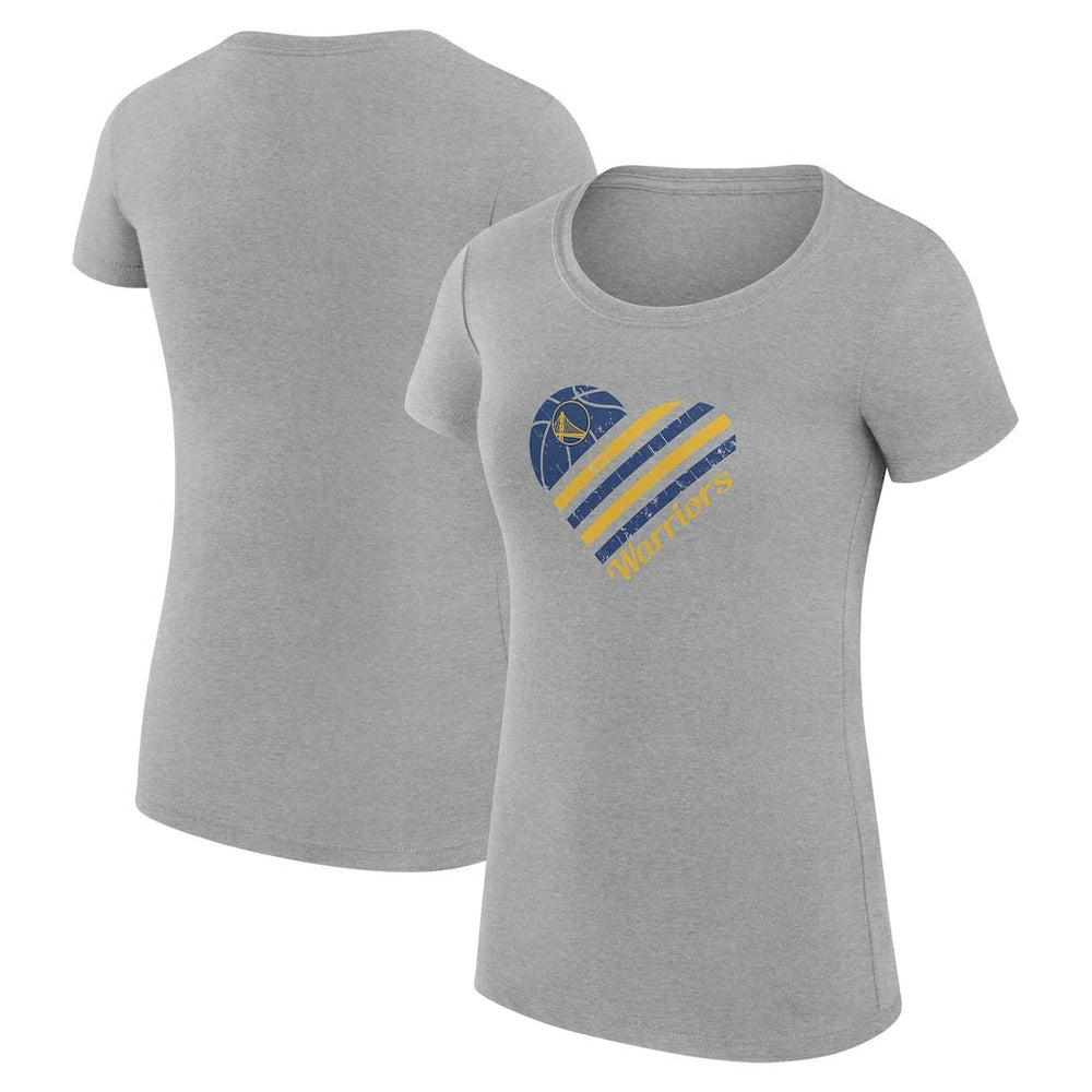 Golden State Warriors G-III 4Her by Carl Banks Women's Super-Slim Fit Lightweight Heart T-Shirt sale Outlet