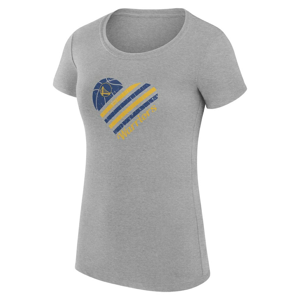 Golden State Warriors G-III 4Her by Carl Banks Women's Super-Slim Fit Lightweight Heart T-Shirt sale Outlet