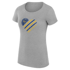 Golden State Warriors G-III 4Her by Carl Banks Women's Super-Slim Fit Lightweight Heart T-Shirt sale Outlet