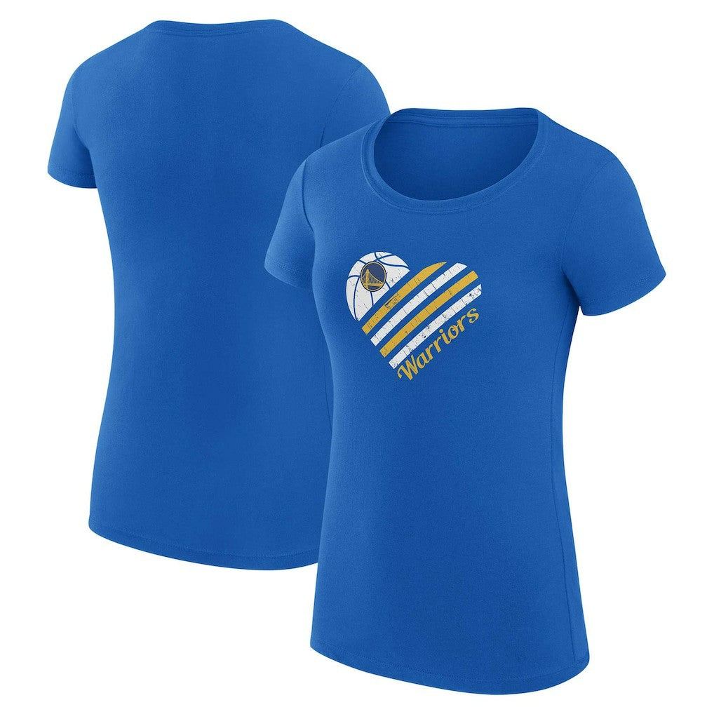 Golden State Warriors G-III 4Her by Carl Banks Women's Super-Slim Fit Lightweight Heart T-Shirt sale Discount