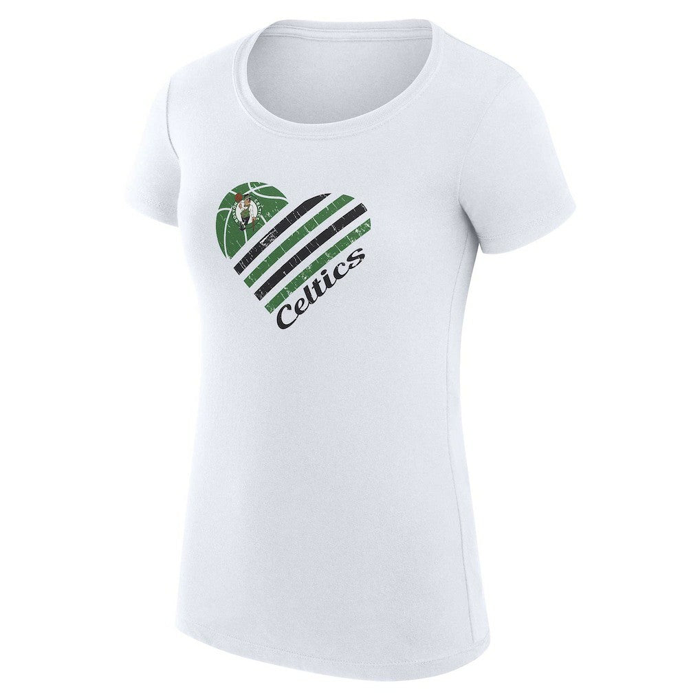 Boston Celtics G-III 4Her by Carl Banks Women's Super-Slim Fit Lightweight Heart T-Shirt Online