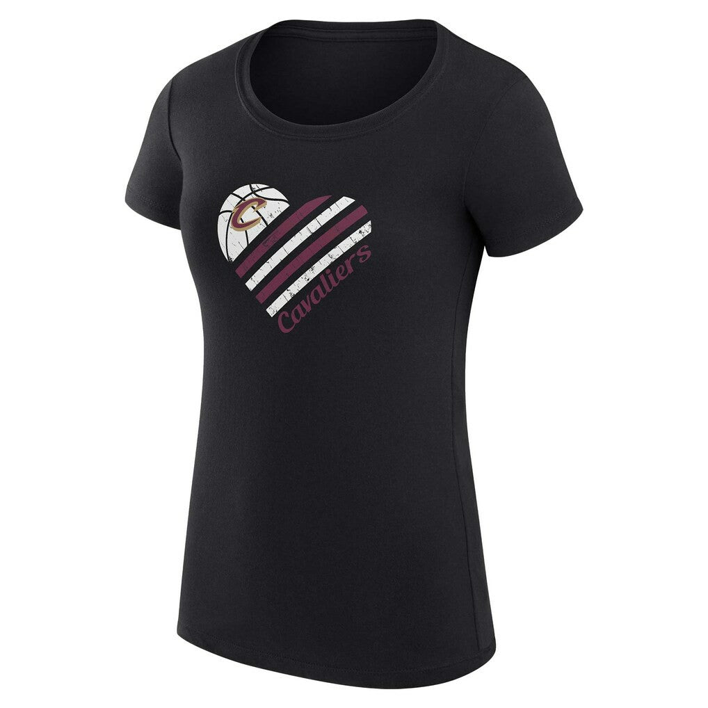 Cleveland Cavaliers G-III 4Her by Carl Banks Women's Super-Slim Fit Lightweight Heart T-Shirt sale Discount
