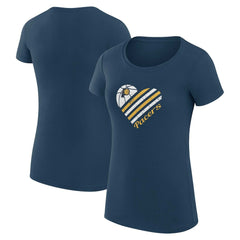 Indiana Pacers G-III 4Her by Carl Banks Women's Super-Slim Fit Lightweight Heart T-Shirt Discount
