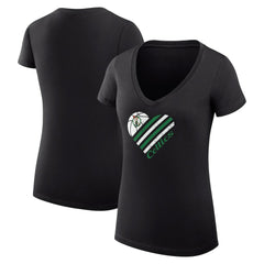 Boston Celtics G-III 4Her by Carl Banks Women's Super-Slim Fit Lightweight Heart V-Neck T-Shirt On Sale