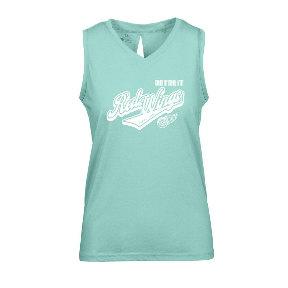 Detroit Red Wings Levelwear Women's Paisley Sweep V-Neck Tank Top Outlet
