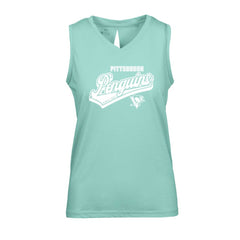 Pittsburgh Penguins Levelwear Women's Paisley Sweep V-Neck Tank Top Sale