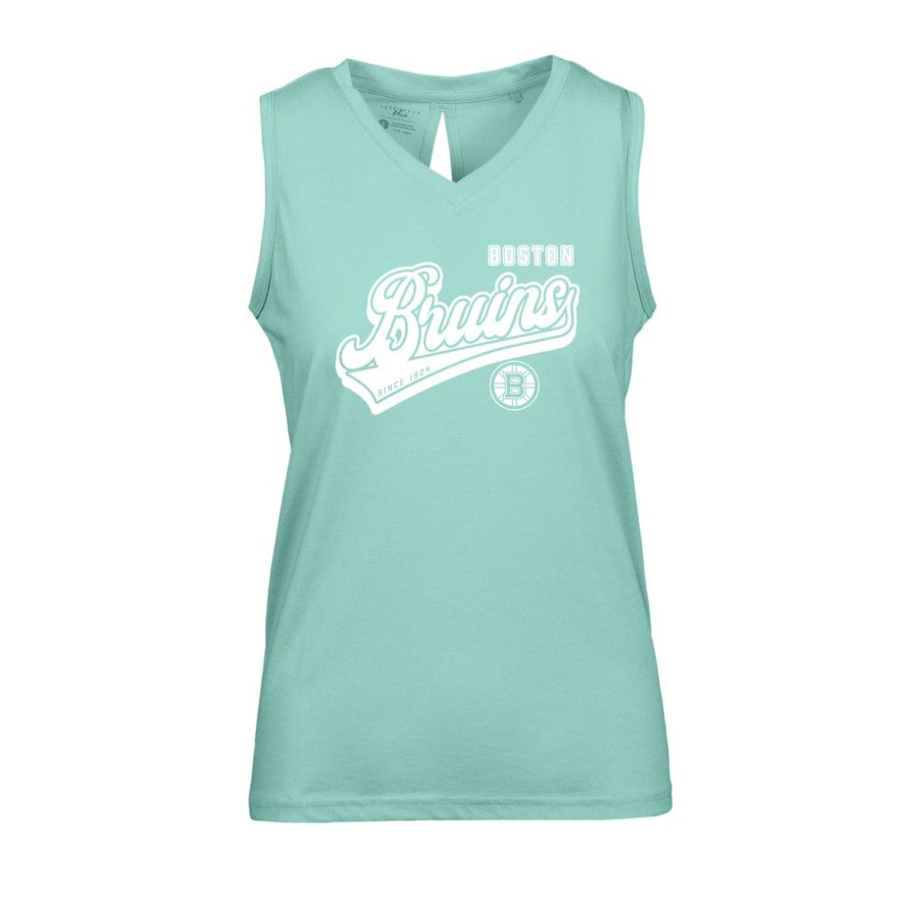 Boston Bruins Levelwear Women's Paisley Sweep V-Neck Tank Top Outlet