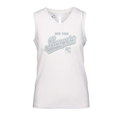 New York Rangers Levelwear Women's Paisley Sweep V-Neck Tank Top Outlet