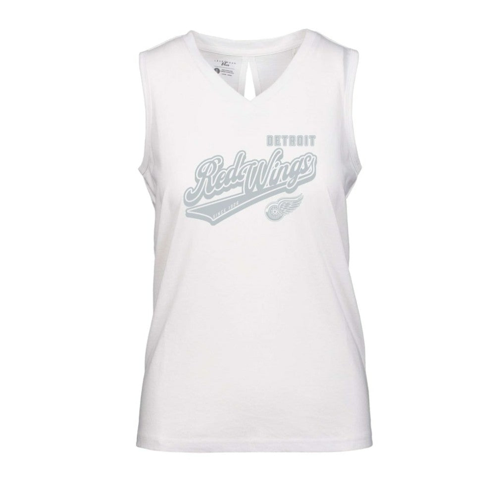 Detroit Red Wings Levelwear Women's Paisley Sweep V-Neck Tank Top Discount