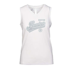 Boston Bruins Levelwear Women's Paisley Sweep V-Neck Tank Top For Sale