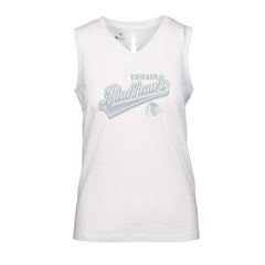 Chicago Blackhawks Levelwear Women's Paisley Sweep V-Neck Tank Top Outlet