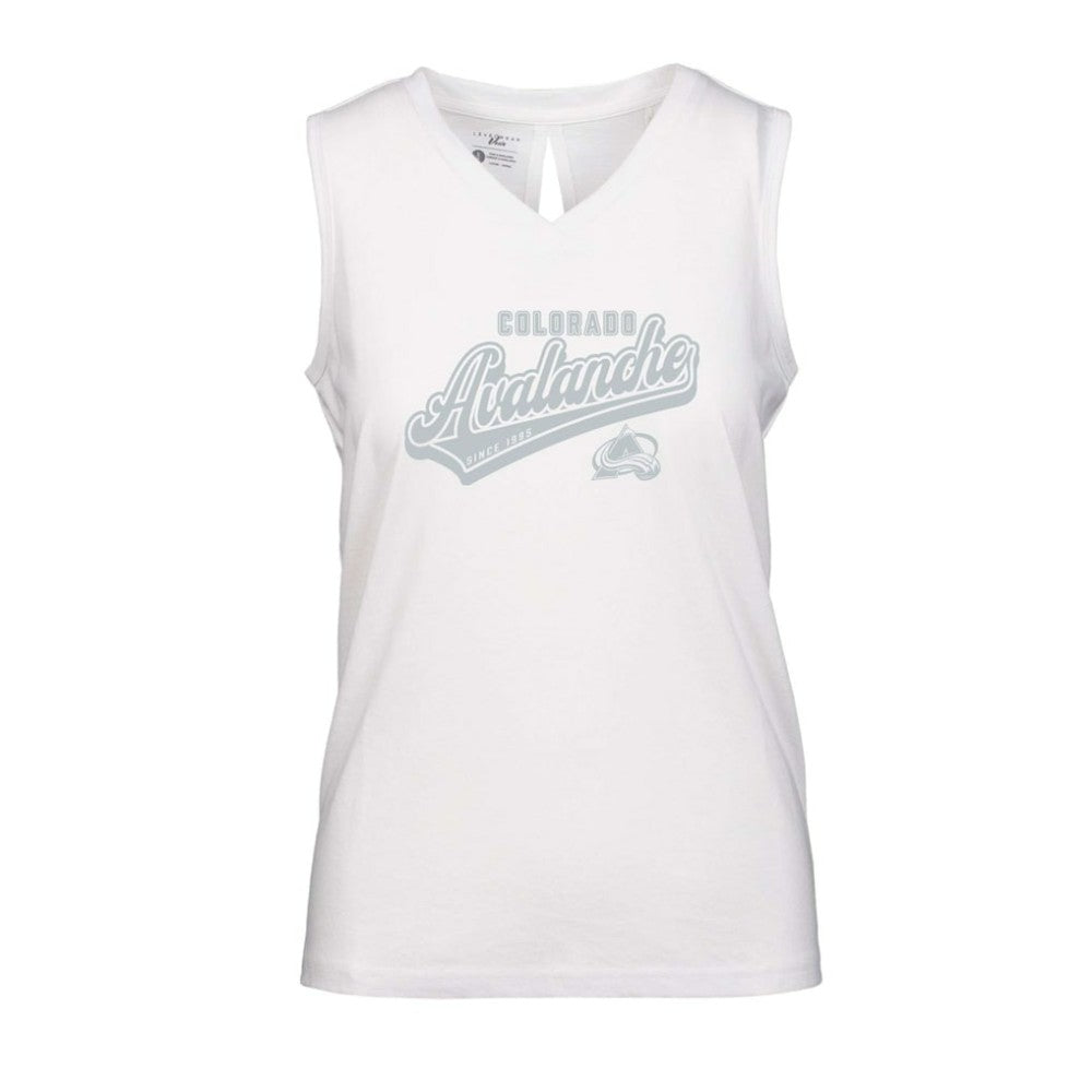 Colorado Avalanche Levelwear Women's Paisley Sweep V-Neck Tank Top Outlet
