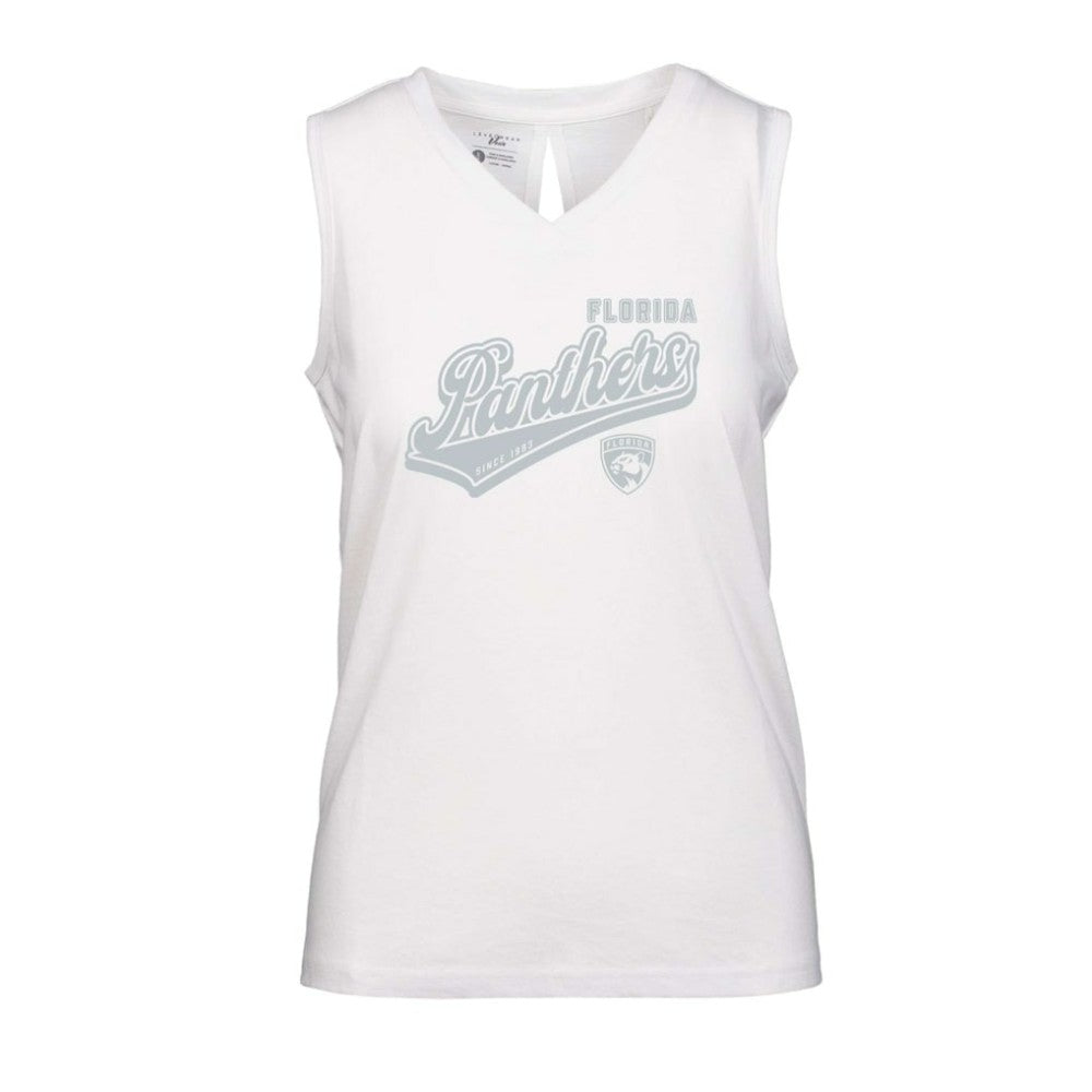 Florida Panthers Levelwear Women's Paisley Sweep V-Neck Tank Top For Sale