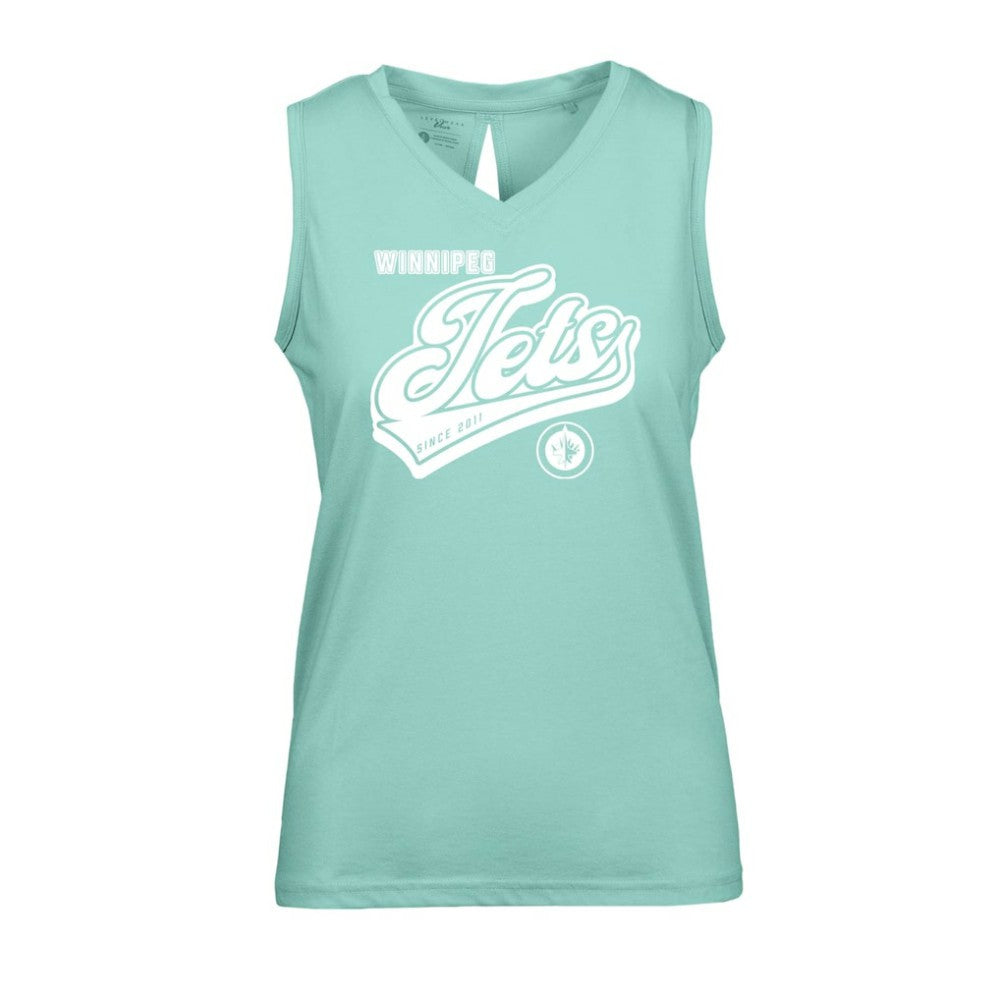 Winnipeg Jets Levelwear Women's Paisley Sweep V-Neck Tank Top Discount
