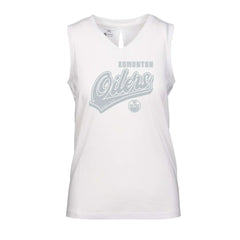 Edmonton Oilers Levelwear Women's Paisley Sweep V-Neck Tank Top Sale