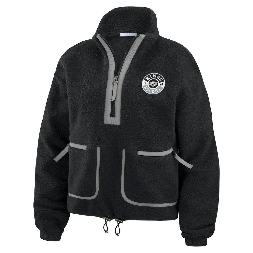 Los Angeles Kings WEAR by Erin Andrews Women's Polar Fleece Half-Zip Jacket Online