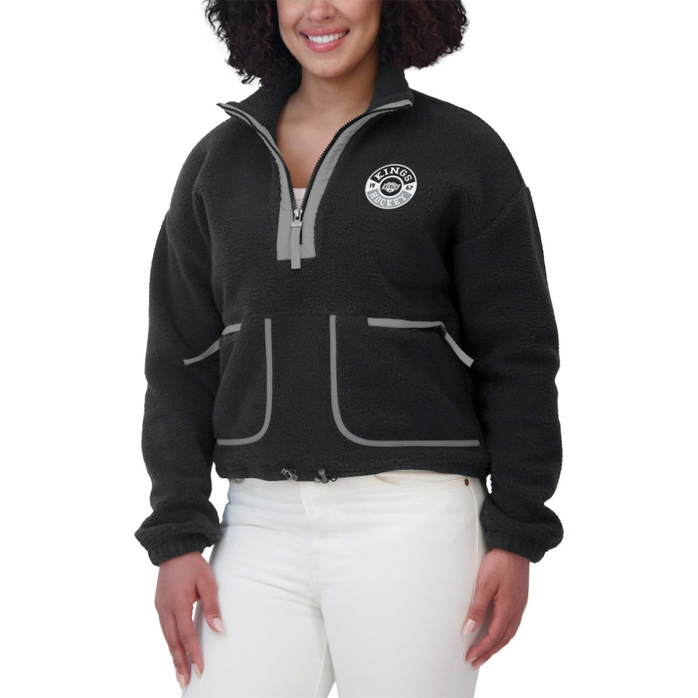Los Angeles Kings WEAR by Erin Andrews Women's Polar Fleece Half-Zip Jacket Online